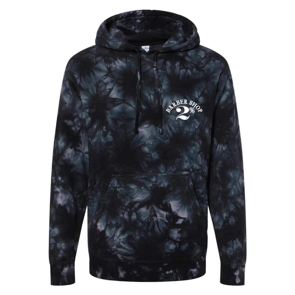 Black Tie-Dye Hoodie